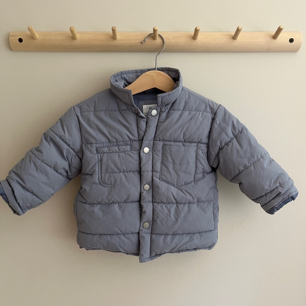 Zara Kids Gray Puffer Jacket